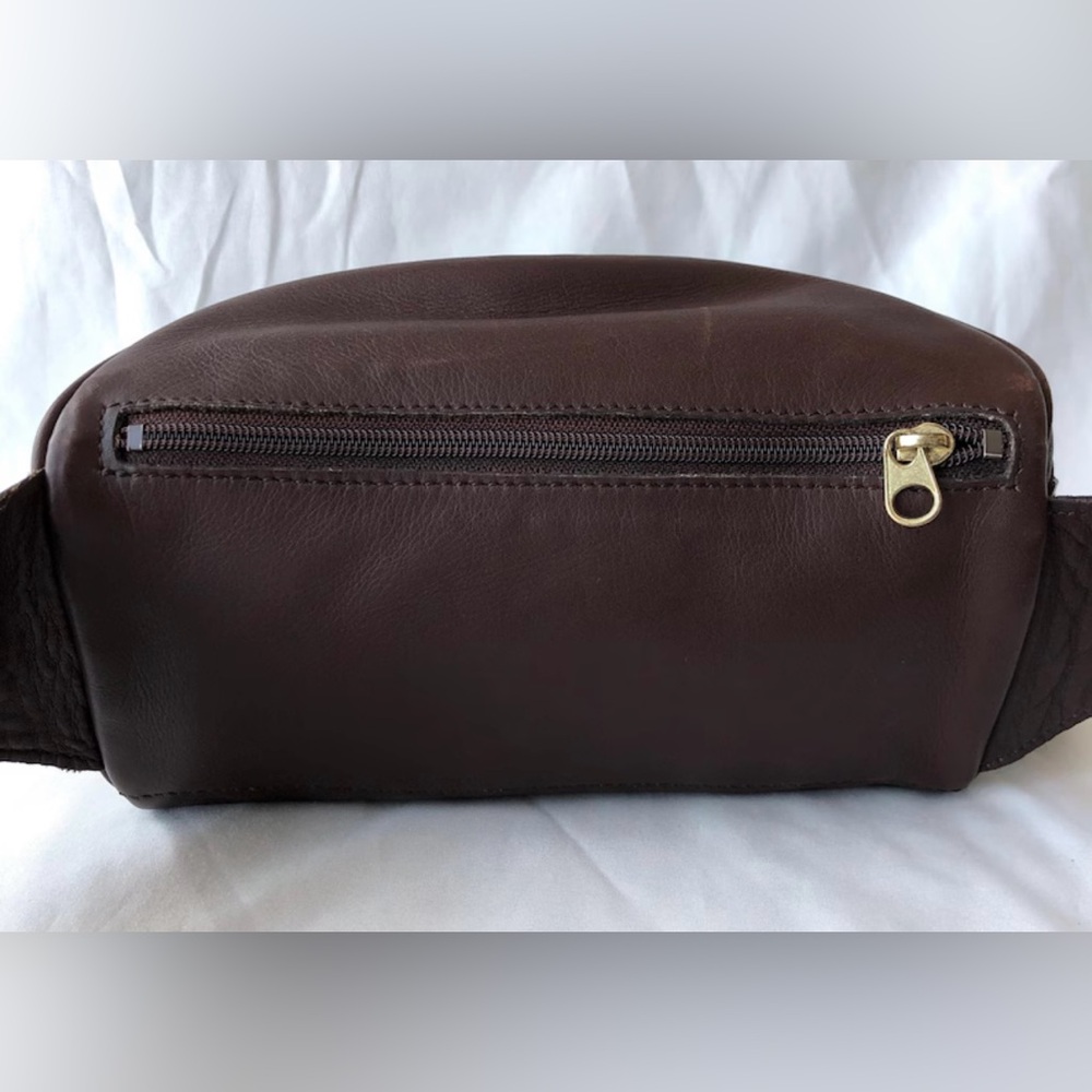 Vintage Coach Men's Leather Belt Bag - Dark Brown - Picture 7 of 12
